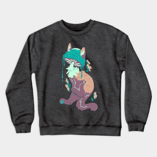 Inky kitty Crewneck Sweatshirt by FoxintheBushStudios